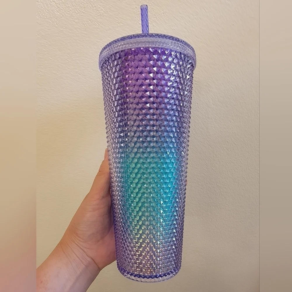 NWT Starbucks Studded Mermaid Ombre Venti Tumbler Cup